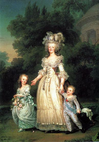 unknow artist Marie Antoinette with her children oil painting picture
